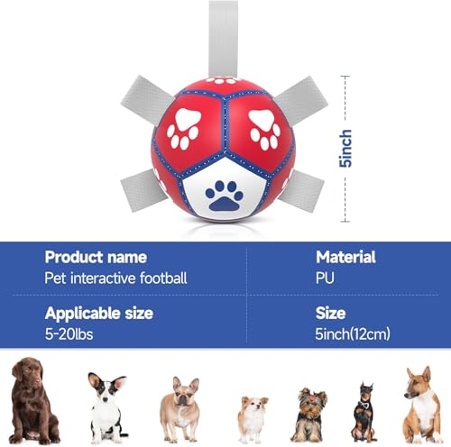 Small Dog Toys (5 Inch / Red)
