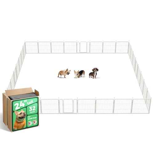 Rollick Dog Playpen (White / 24"H)