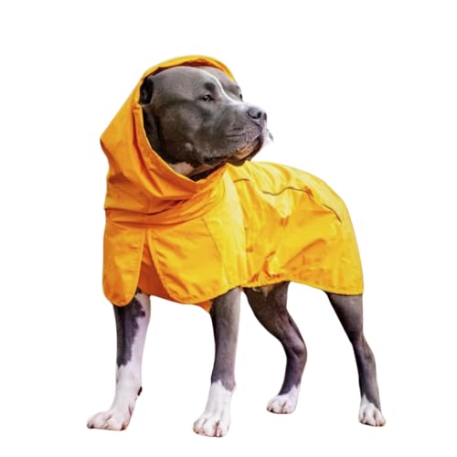 Dog Raincoat Waterproof Rain Jacket w (01 - Mustard Yellow / 3XL)