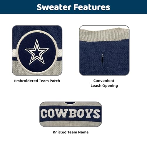 NFL Dallas Cowboys Dog Sweater (Large / Dallas Cowboys)