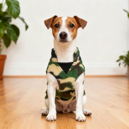 Dog Fleece Vest Sweater Winter Jacket for Small Medium Dogs (Small / CAMO)