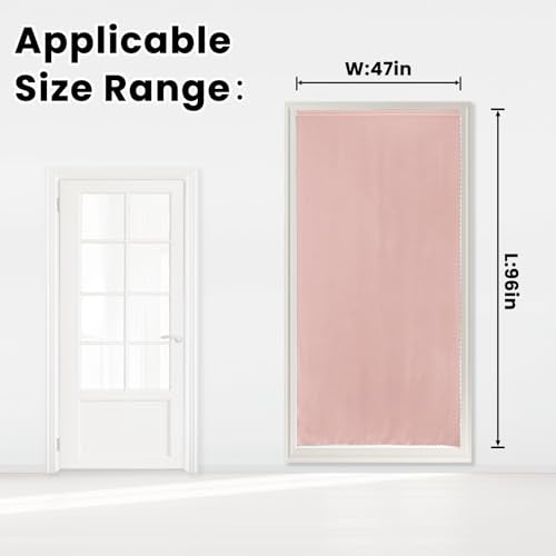 Self Adhesive Curtains (47"W x 96"L (Pack of 1) / Pink)