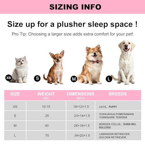 Dog Crate Pad (M(28"*16"*1.5") / New-Pink-1pc)