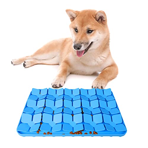 Snuffle Mat for Dogs (M-8"X13" / Blue-M)