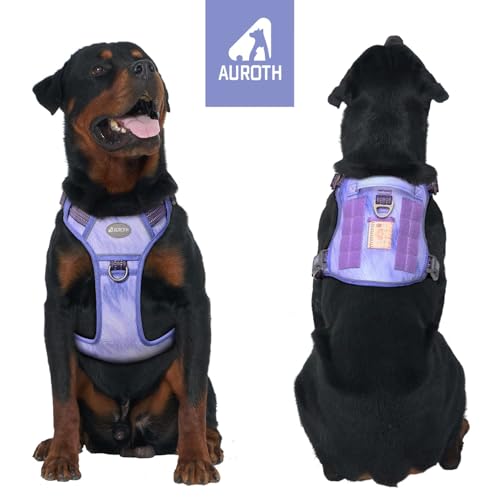 Tactical Dog Harness for Large Dogs (Very Peri / XL(Neck:20-31",Chest:26-42"),75-135 lbs)