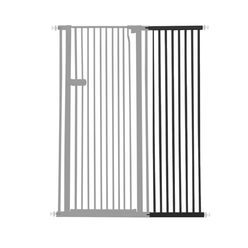 Extra Tall Cat Gate Extension Kit 55.12" High 16.73" Wide Black (55.12" H-black / 16.73" W, Extension)