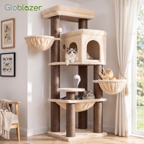 Cat Tree Tower with 12 Extra (Beige / XL)