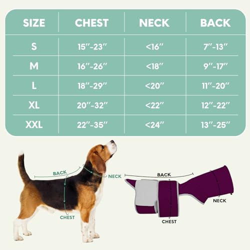 Dog Anxiety Shirt with Hood (eggplant / 2XL)
