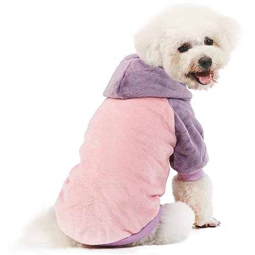 Dog Hooded Sweater (Pink body / Large)