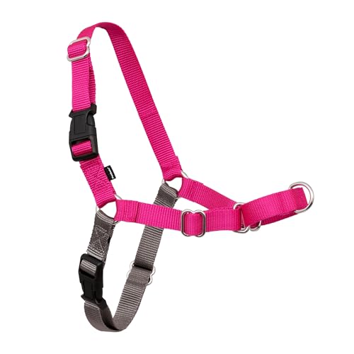 Easy Walk Harness (Small / Raspberry Pink/Grey)