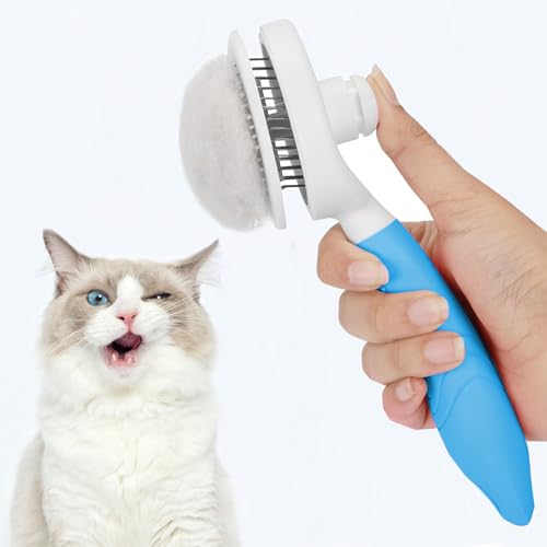 Self Cleaning Slicker Brush (1Pack Blue)