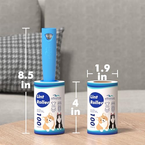 400 Sheets Lint Rollers for Pet Hair Extra Sticky