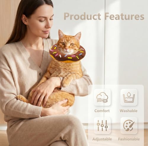 Cat Cone Collar Soft (Brown / Large)