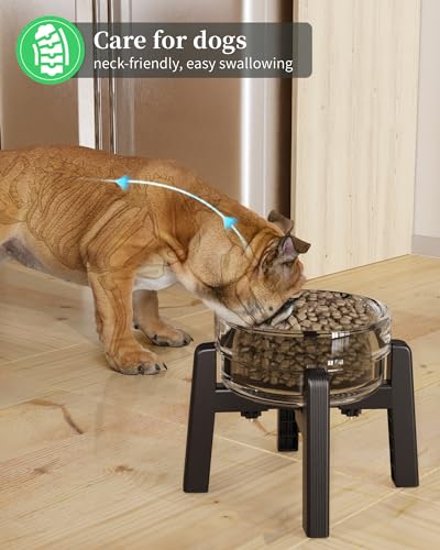 Dog Bowl Stand with Adjustable Width [Stand Only] (H: 6.3''; W: 6.1-10.4'')