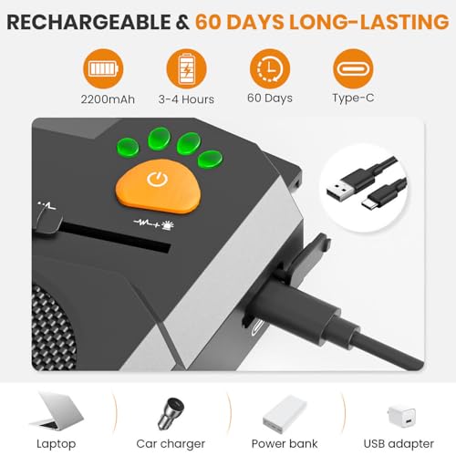 Automatic Anti Barking Device for Dogs (Black)