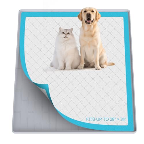 Pee Pad Tray Holder for Dogs (Light Gray / 34"L x 28"W)