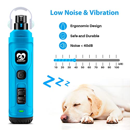 Dog Nail Grinder with 2 LED Light (D-Bright blue)