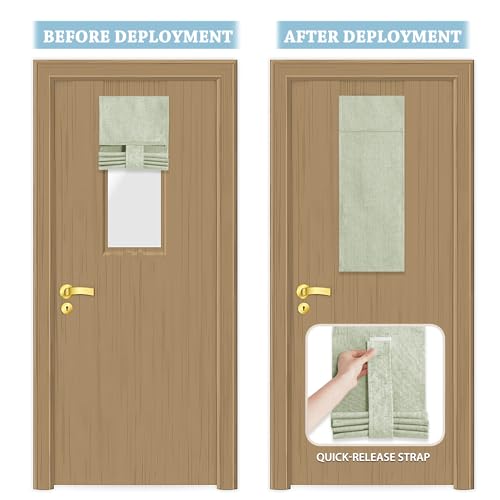 Classroom Door Window Cover (Light Sage / 8"W x 36"L (Pack of 1))