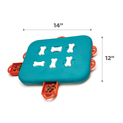 Nina Ottosson Dog Casino Dog Toy Treat Puzzle (Dog Casino (Blue, Orange) / 1 Count (Pack of 1))