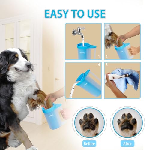 Dog Paw Cleaner with Handle