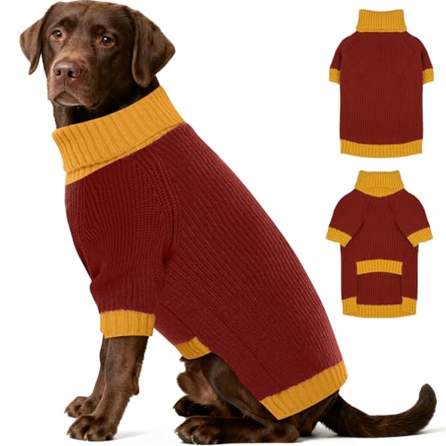 Dog Sweater XXXL (XXX-Large (Chest 31.5") / Burgundy)