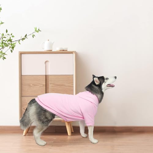 Dog Hoodie for Medium Dogs (#2 Pink(Plain) / Medium (All Breed Sizes))