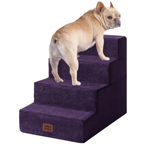 Dog Stairs for Bed 18" H (Purple / Standard 15" x 24" x 18")