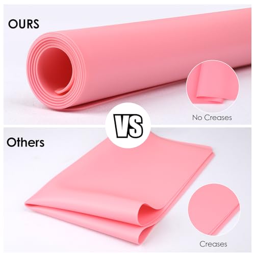 Extra Large Silicone Table Mat (03-pink / 23.6"L x 15.7"W)