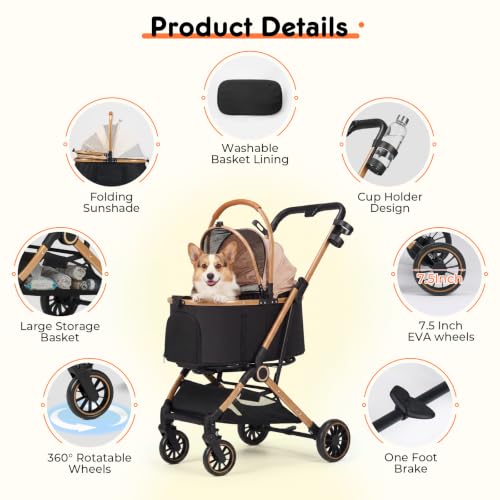Dog Stroller for Small and Medium Dogs
