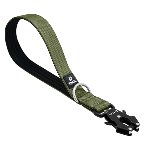14 Inch Traffic Dog Leash with Padded Handle (Army Green)