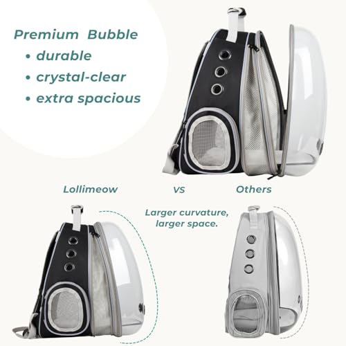 Cat Carrier Backpack (Front Expandable-Black)