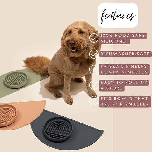 Silicone Dog Food Mat (Terracota / Medium)