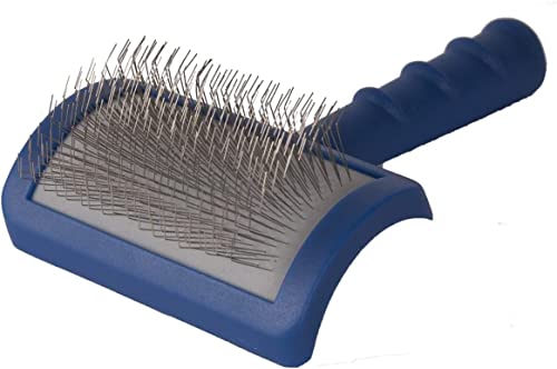Tuffer Than Tangles Slicker Brush for Dog Grooming with Long (Medium Size Soft Pins)