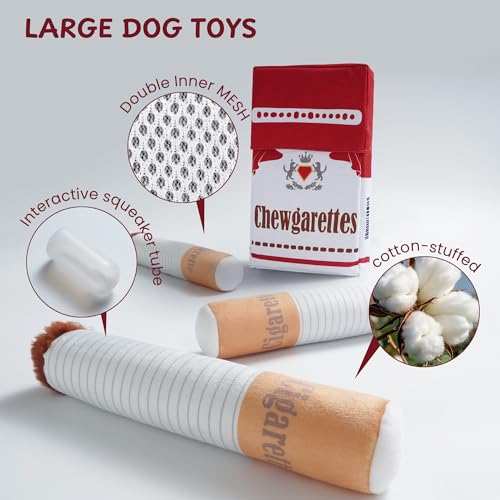 Funny Big Dog Toys for Large Meidum Dogs (Big Cigs)