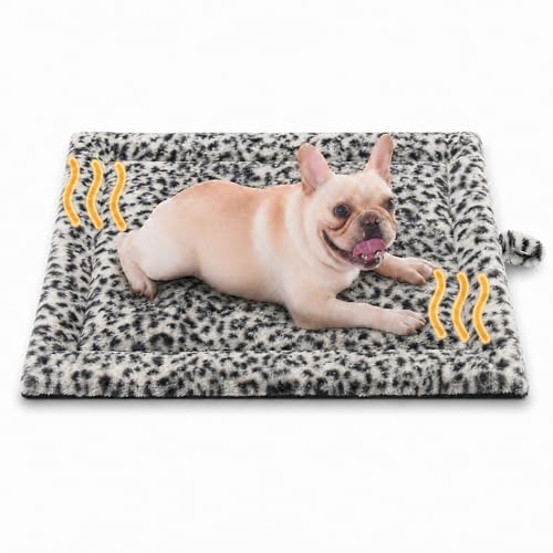 Self Warming Cat Pad for Cats and Dogs (30 x 24 inch / Black/White)