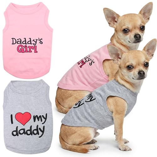 2 Pack Dog Shirts (Small (5-8lbs))