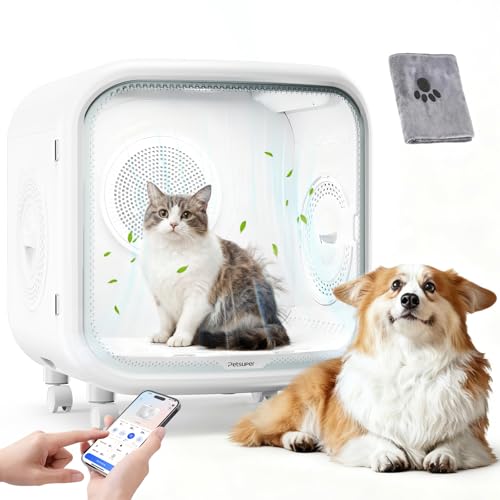 Upgrade 75L Large Automatic Cat Dryer Box