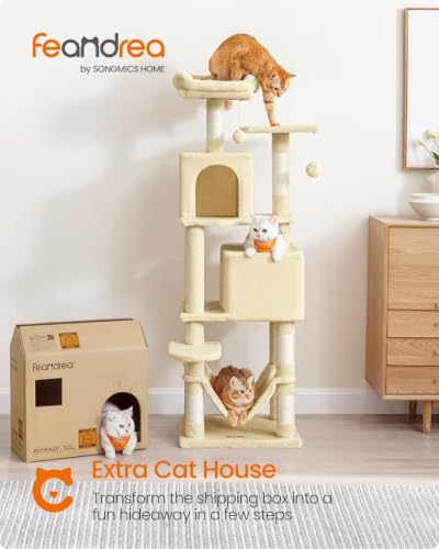 Cat Tree 59.5 (59.5 Inches / Beige)