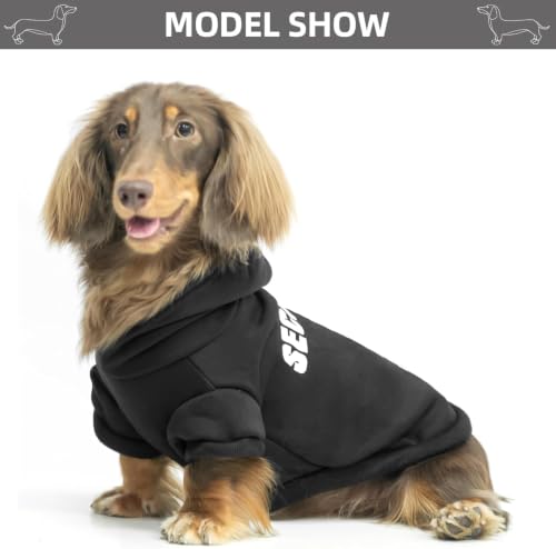 Security Dog Hoodie (#1 Black(Security) / Medium(Dachshund Recommend))