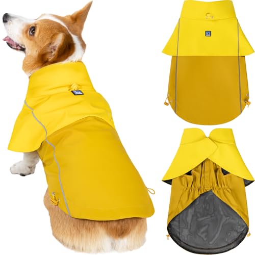 Dog Raincoat Adjustable Waterproof (Medium)