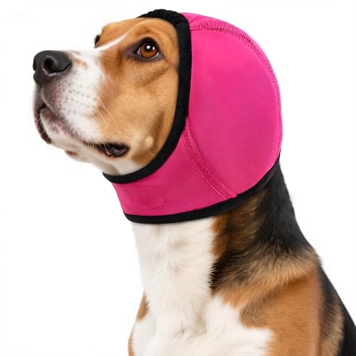Dog Calming Hoodie (RoseRed / Medium(Head Circle:14"-19",Weight:39-66 lb))