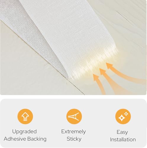 Magic Tape Blackout Curtains (47"W x 84"L (Pack of 1) / Beige)