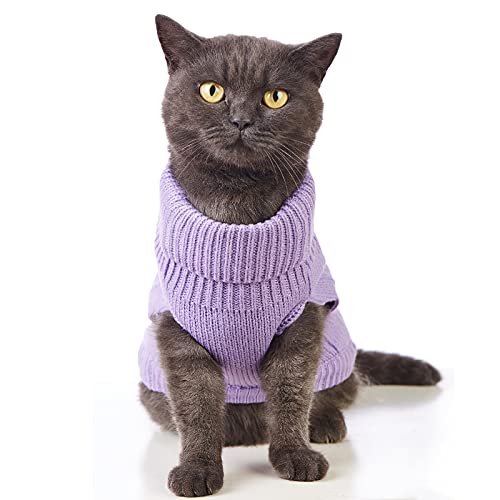 Cat Sweater Stretchy (Purple / Large)