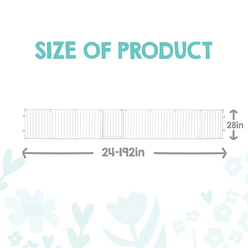 Safety 24" 192" Metal 2 (50.5-192"W x 28"H / White)