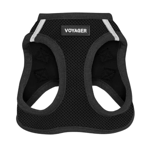 Voyager Step in Air Dog Vest Harness (Black / XXXS (Chest: 11 - 12"))
