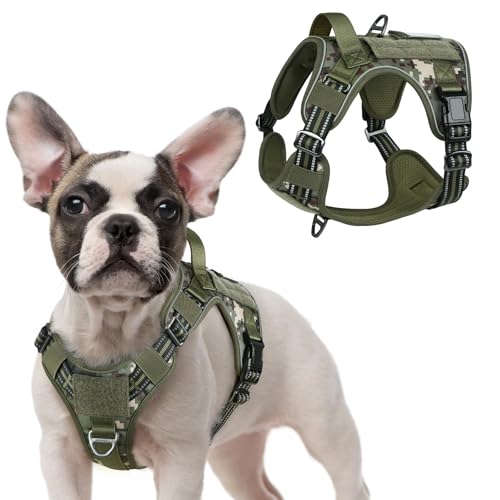 Tactical Dog Harness for Small (Green camo / Small)