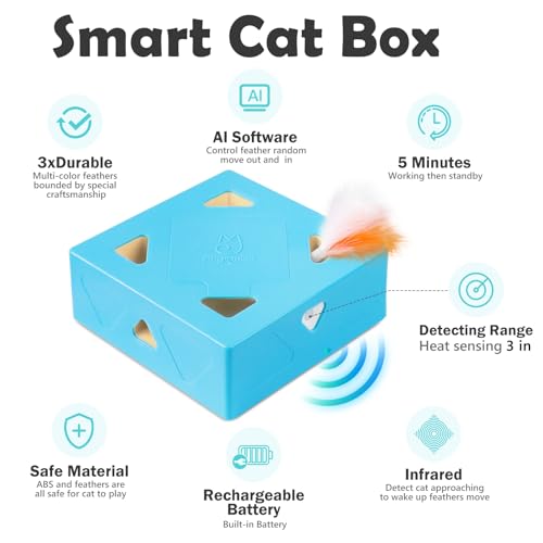 Interactive Cat Toy (Blue Normal / Large)