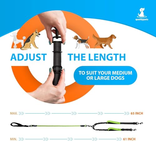 Double Dog Leash for 2 Dogs (Red)