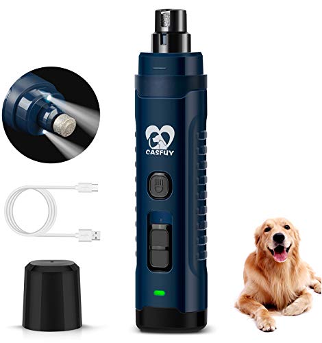 Dog Nail Grinder with 2 LED Light (Dark Blue)