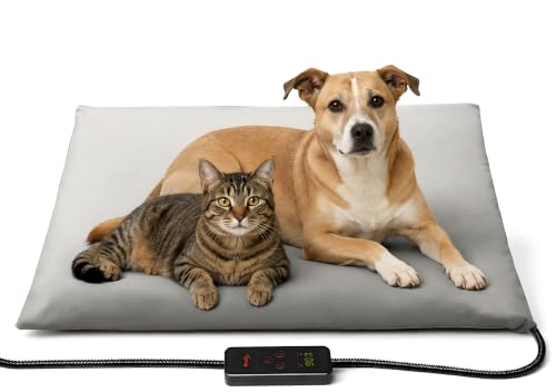 Heated Pet Mat (35.0"L x 24.0"W x 0.6"Th / Grey)